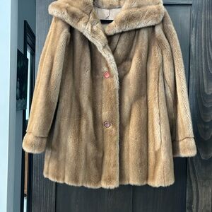 Luxurious Tan Fur Coat